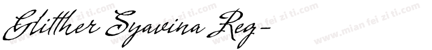 Glitther Syavina Reg字体转换